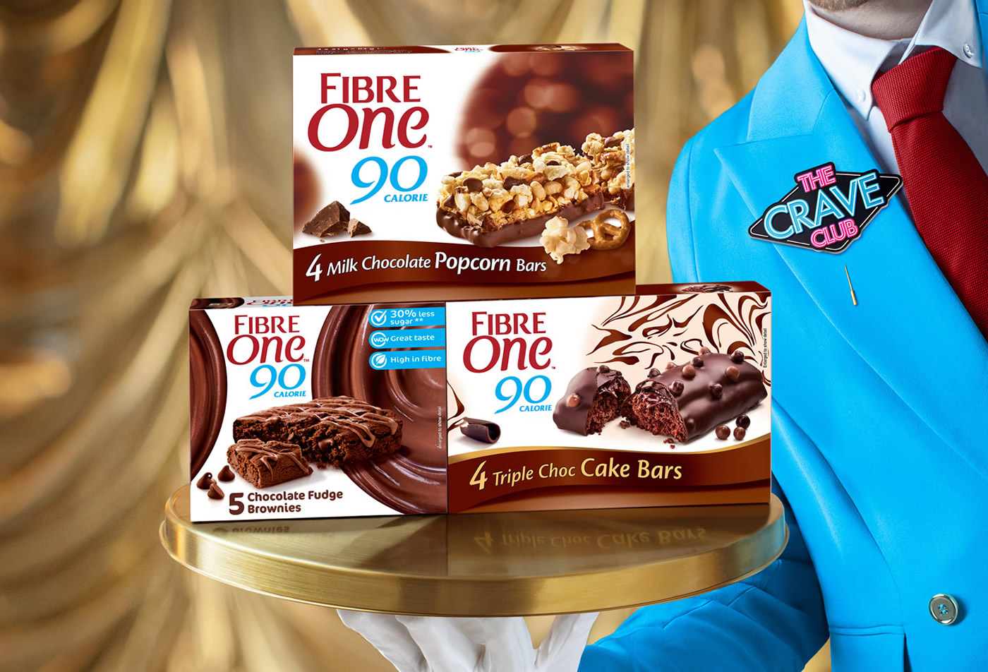 Fibre One 90 Calorie Snack Brownie Popcorn Bars Fibre One IE